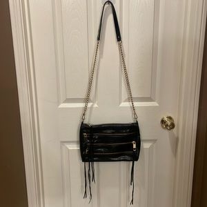 Rebecca Minkoff 3-zipper MAC clutch regular size in black